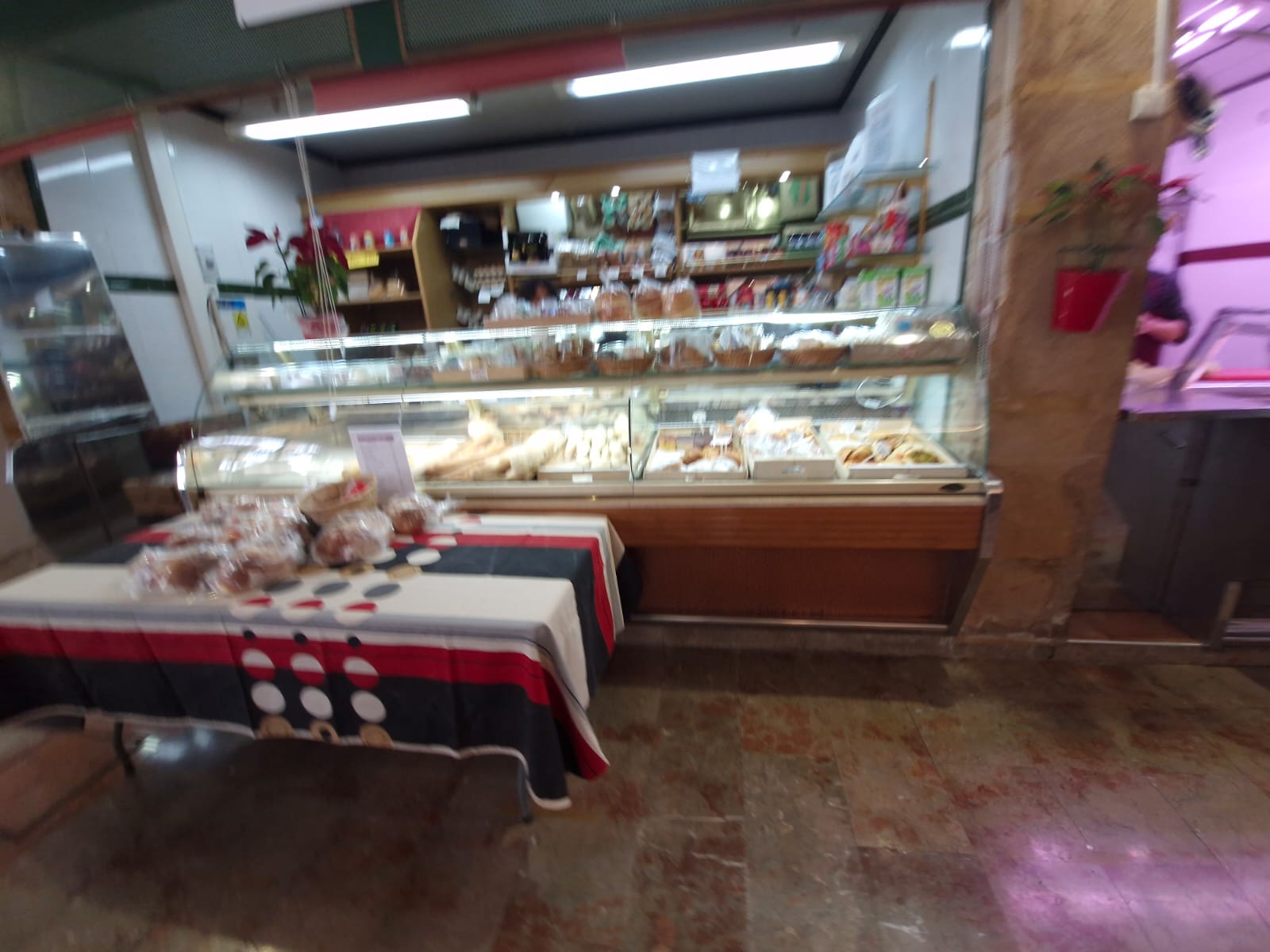 Bakery stall in the market