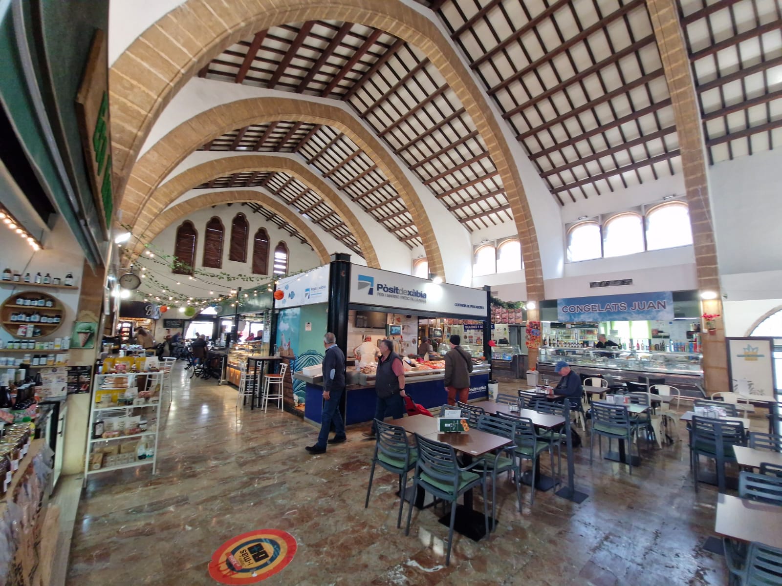 Inside Javea covered market
