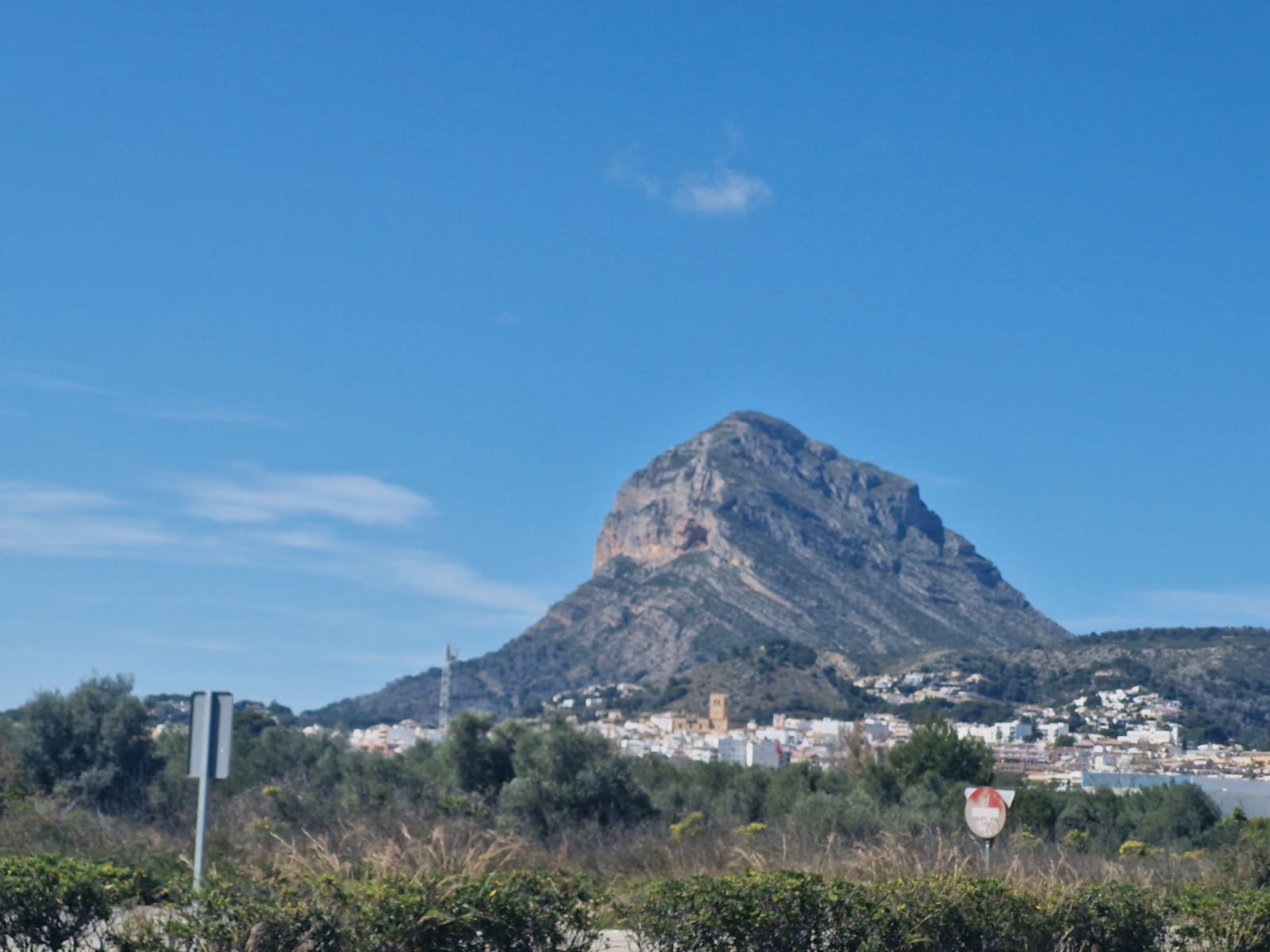 Montgo mountain panoramic view