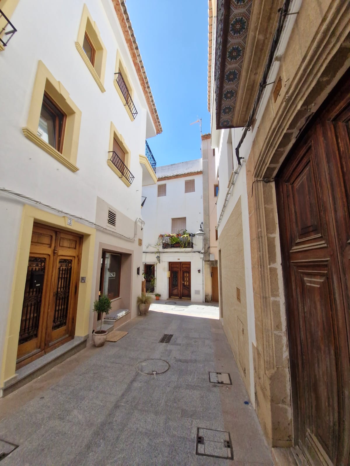 Charming narrow old town street