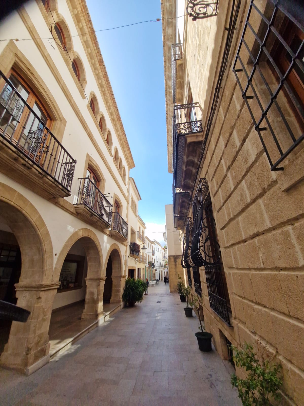Historic old town alleyway