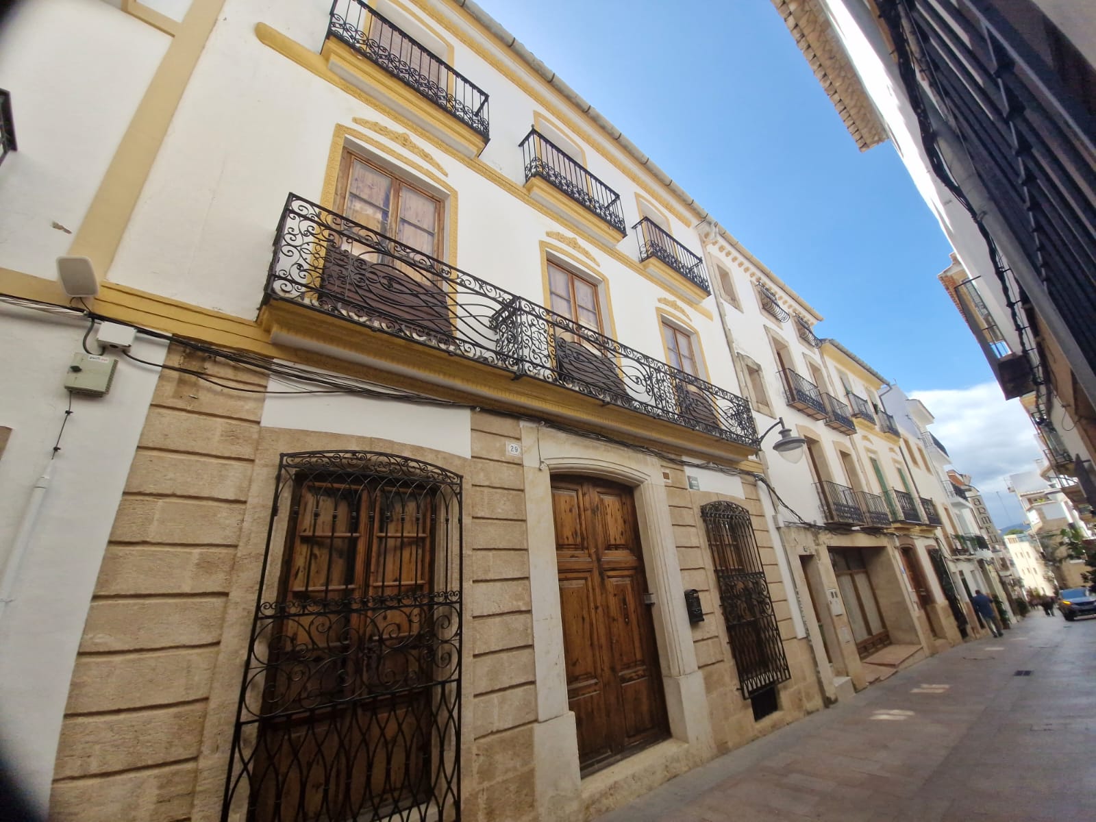 Traditional Javea old town facade